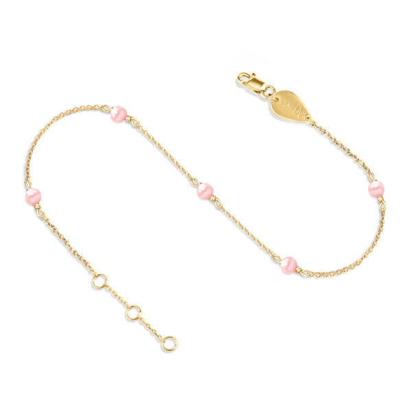 Circulo Dinámica Familiarizarse Tobillera para bebé Perlas de la Constelación Oro 18K - Aquae Jewels Circulo Dinámica Familiarizarse Tobillera para bebé Perlas de la Constelación Oro 18K - Aquae Jewels