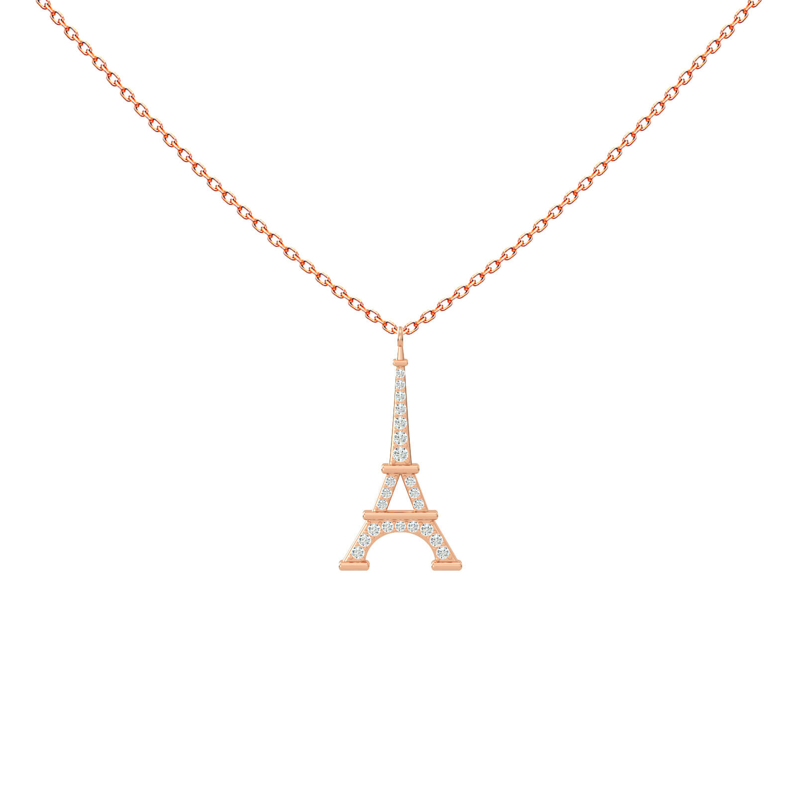 Eiffel tower pendant gold hotsell