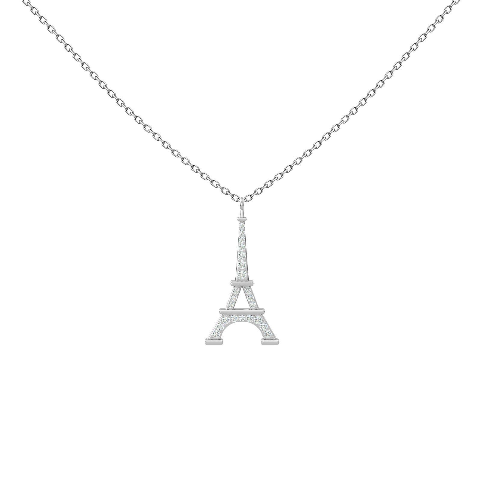 Ciondolo charm Torre Eiffel e macchina fotografica, per donna, modello