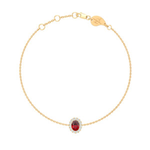 Princess Bracelet - Yellow Gold, Ruby