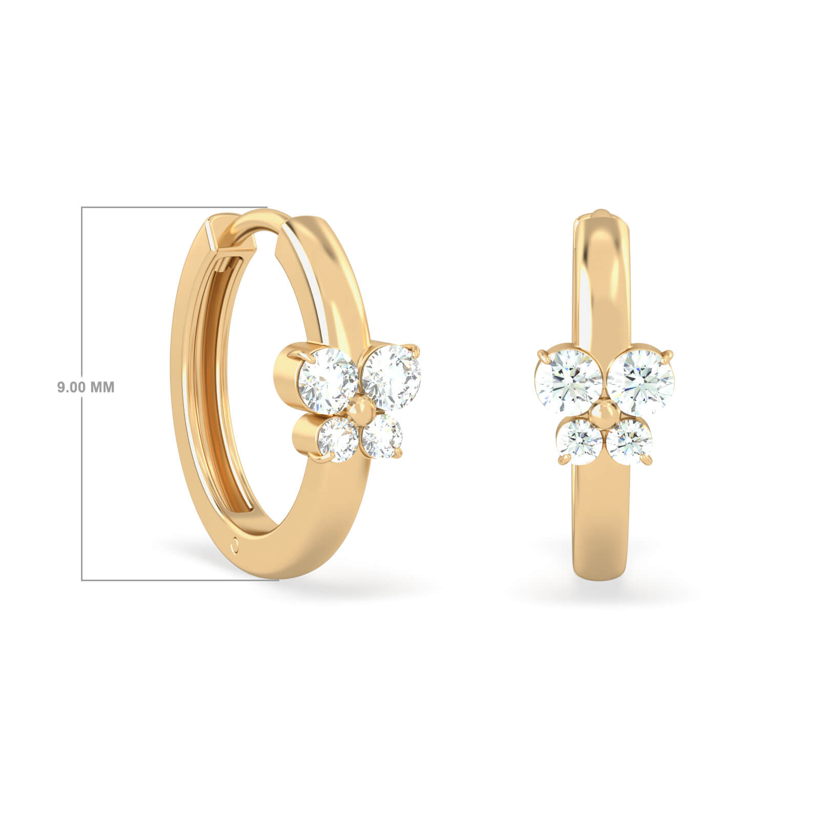 Jewelopia Gold Plated Bali Hoop Earrings For Women – JEWELOPIA