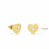 BABY EARRINGS HEART SOLITAIRE