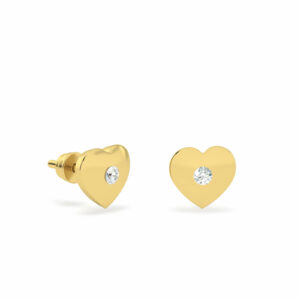 BOUCLES D'OREILLES BÉBÉ COEUR SOLITAIRE