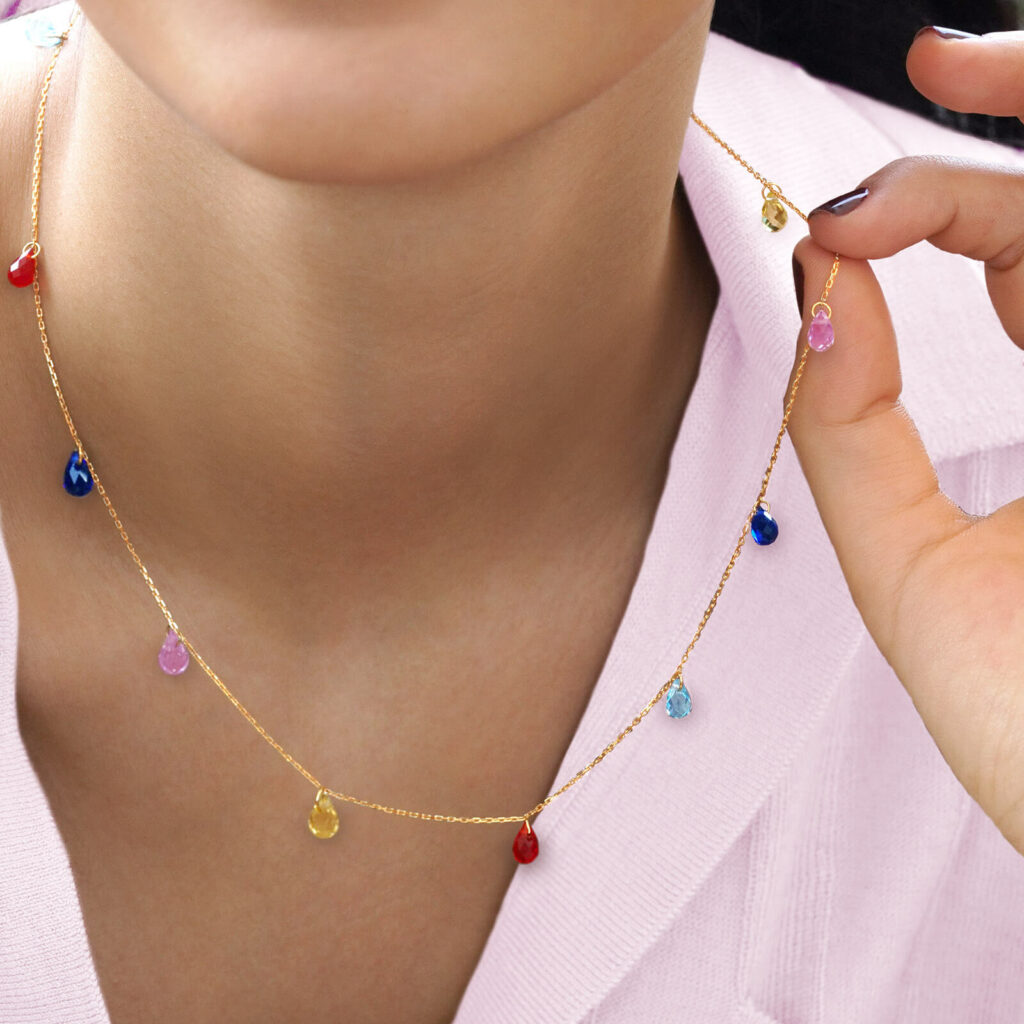 Jovono Collana Boho Colorata Con Perline In Legno Fatta A Mano - Girocollo Etnico Unico Per Donne, Accessorio Moda Regalo