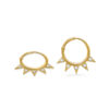 Diamant-Dreieck-Reifen-Peak-Ohrringe-18k-Gold