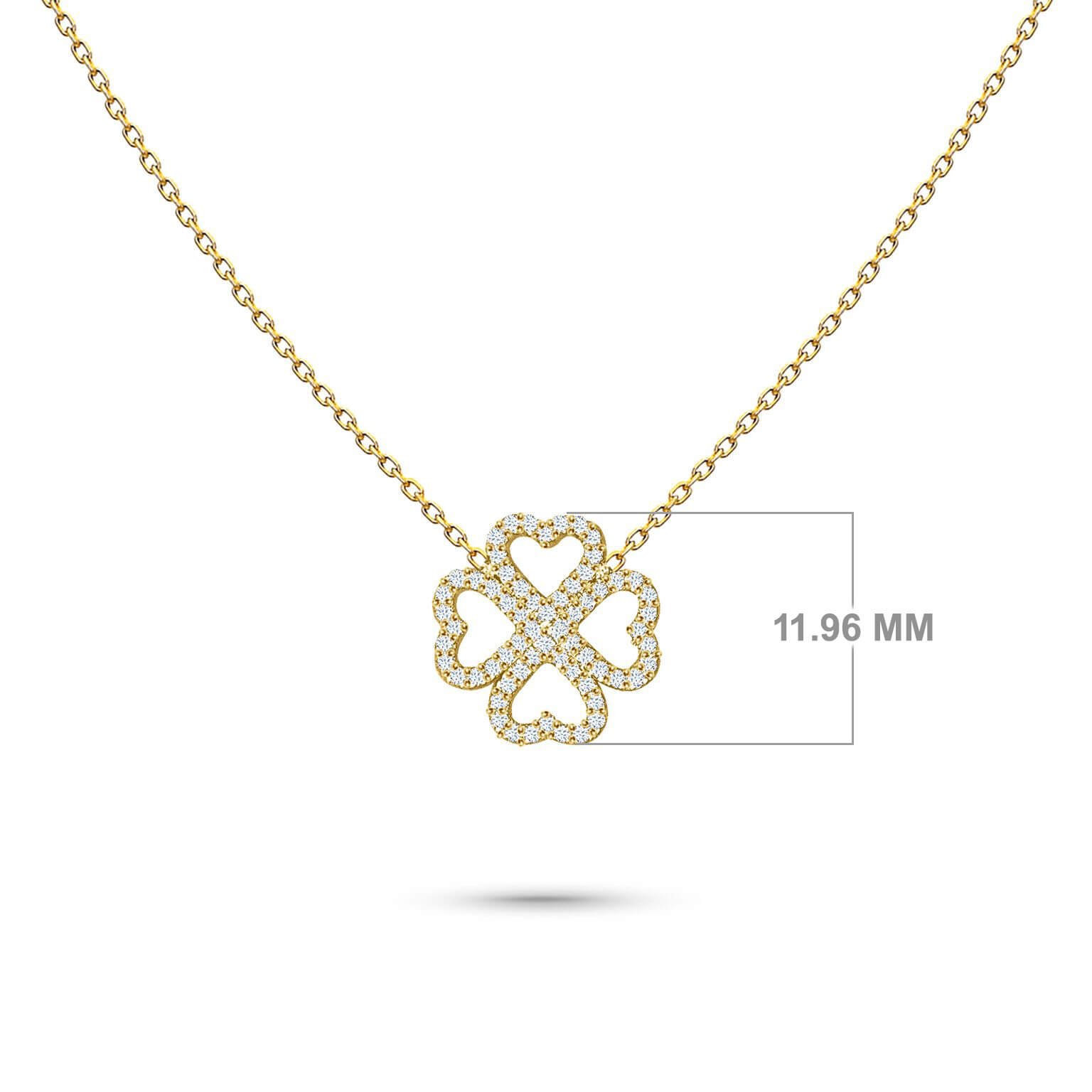 Necklace Lucky Love Precious 18K Gold and Diamonds - Aquae Jewels