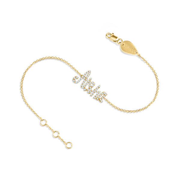 Детский браслет Diamond Name 18K Gold