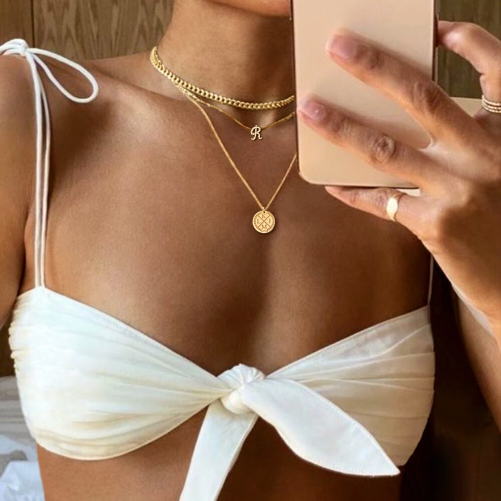 Gold Hollow Chain - Hollow Links Necklace in 18K Gold