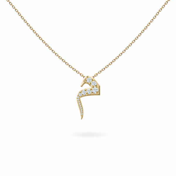 14ct Gold-Plated Arabic Initial Pendant Necklace - C (Seen) | Z for  Accessorize | Accessorize ROI
