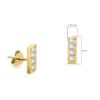 Mini Bar Stud Earrings