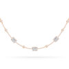 Emerald Cut Choker Belle Amie in 18K Gold with Diamonds