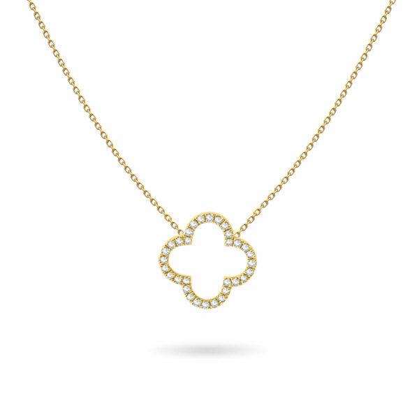 NECKLACE CLOVER DIAMONDS