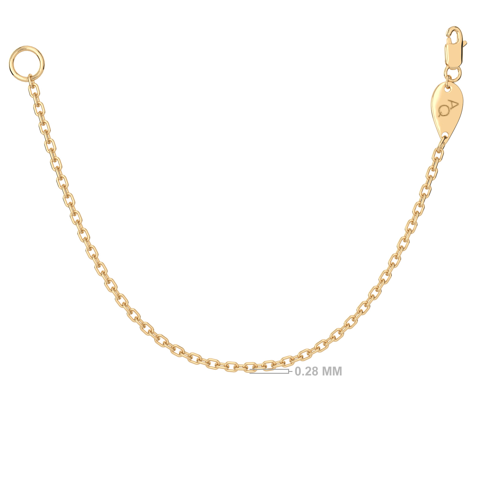 Necklace Extender Gold Chain Adjustable Length Chain Extender Nominal