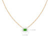 Necklace Cleopatra Baguette EMERALD Y SIZE
