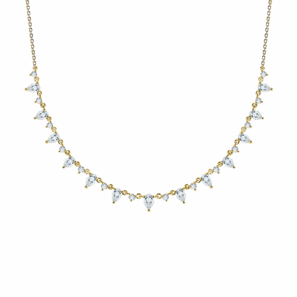 Luxus-Diamant-Halskette-Lagune
