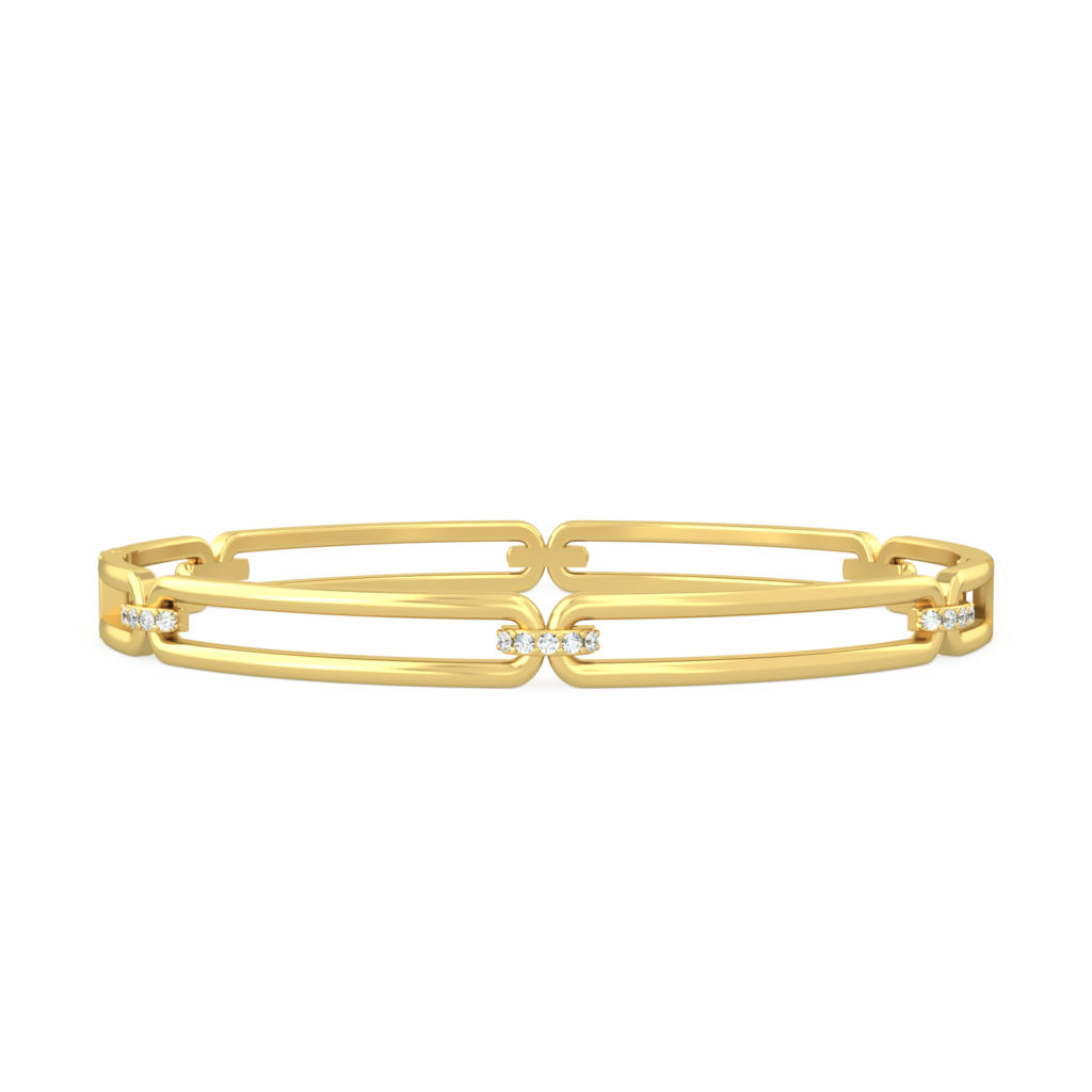 Bracelet classique en or - Milano Or pur 18K et diamants