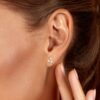 Earrings Britney, 18K Gold And Diamonds