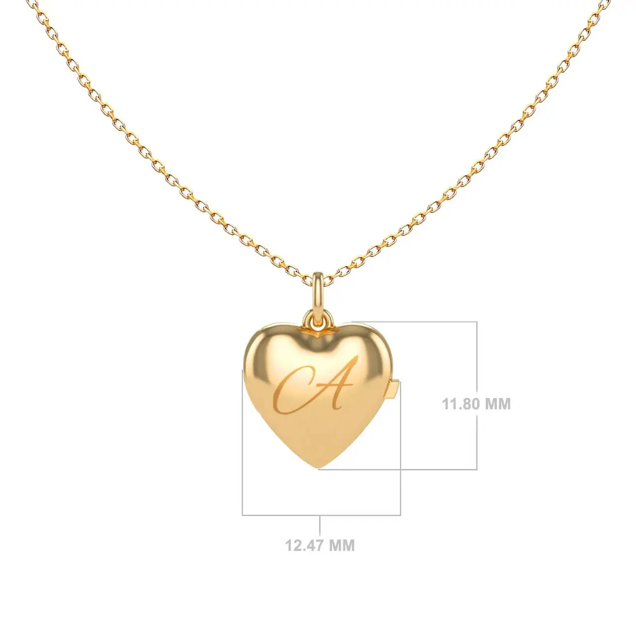 Collana Con Medaglione D'oro - Lettera Personalizzata In Oro 18 Carati - Foto 9