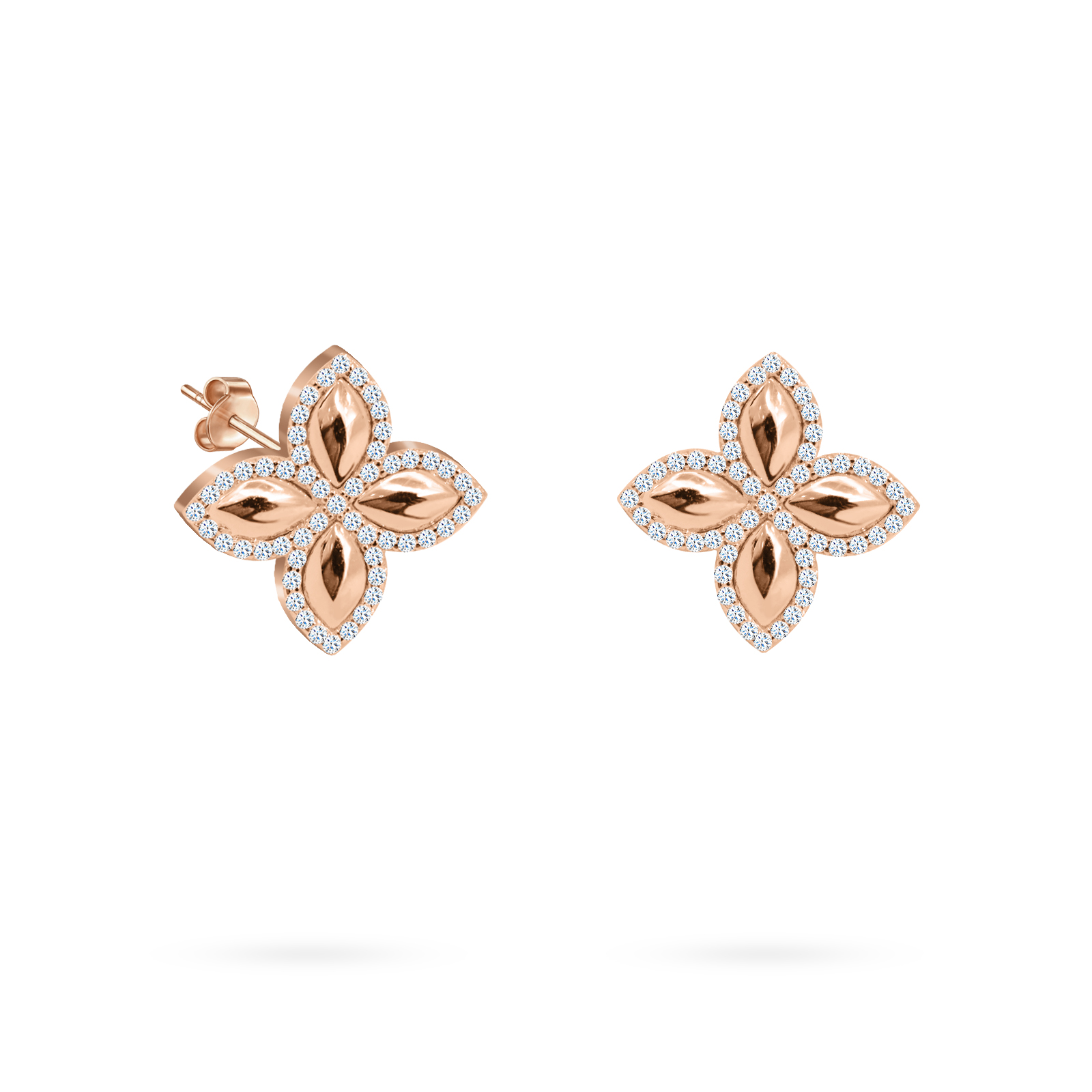 Earrings Felicity Glamour 18K Gold and Diamonds - Aquae Jewels