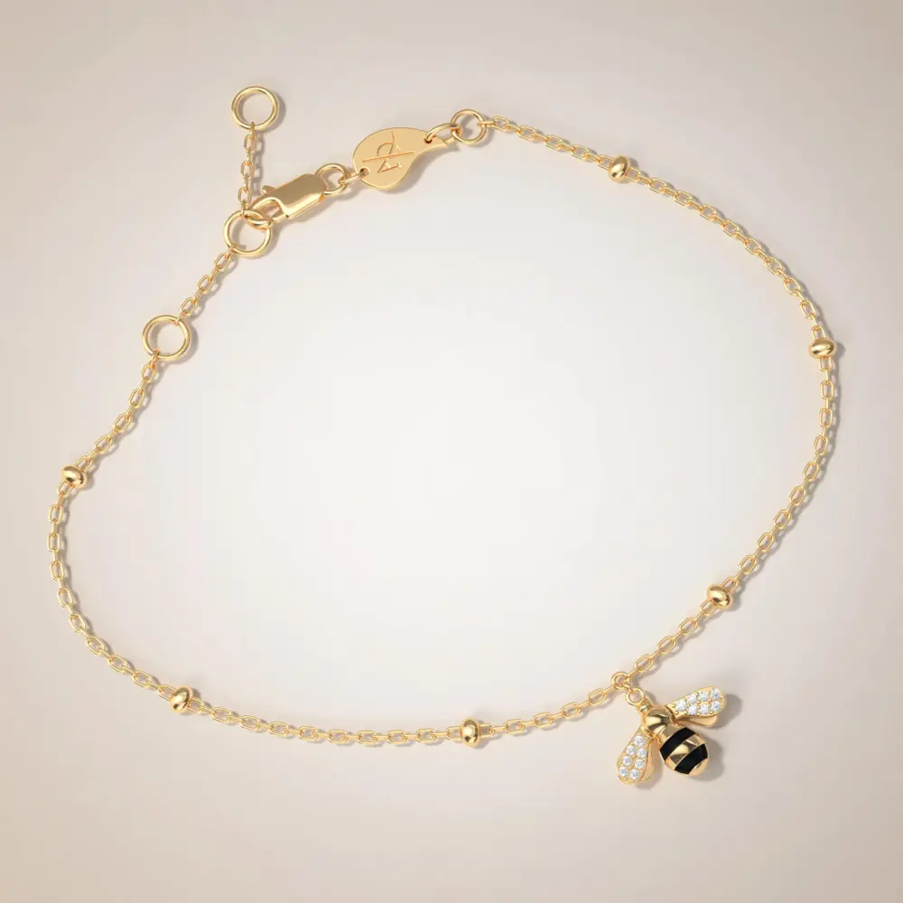 505 95 207-16 Mini Charm Bee Anklet (s) 2