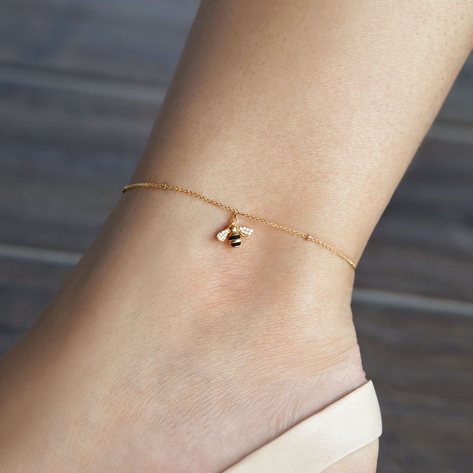 Bee anklet on sale
