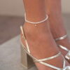 Anklet Pearls Little Diamond Star, 18K Gold