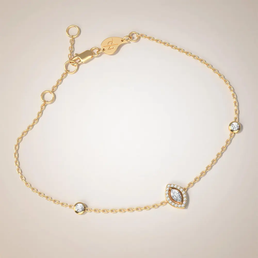 505 95 207-15 Verona Marquise Cut Anklet (s)