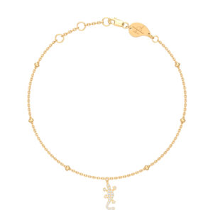 Mini Charm Gecko Anklet