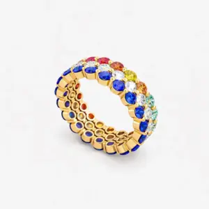 Anello Amelia con pietra preziosa