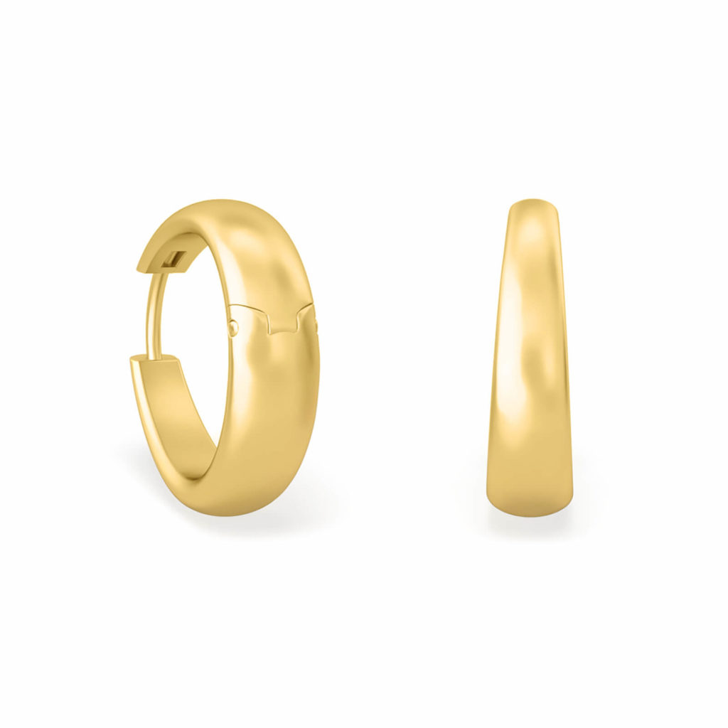 Bold Hoops Earrings - Sophia Bold Hoops 18K Gold