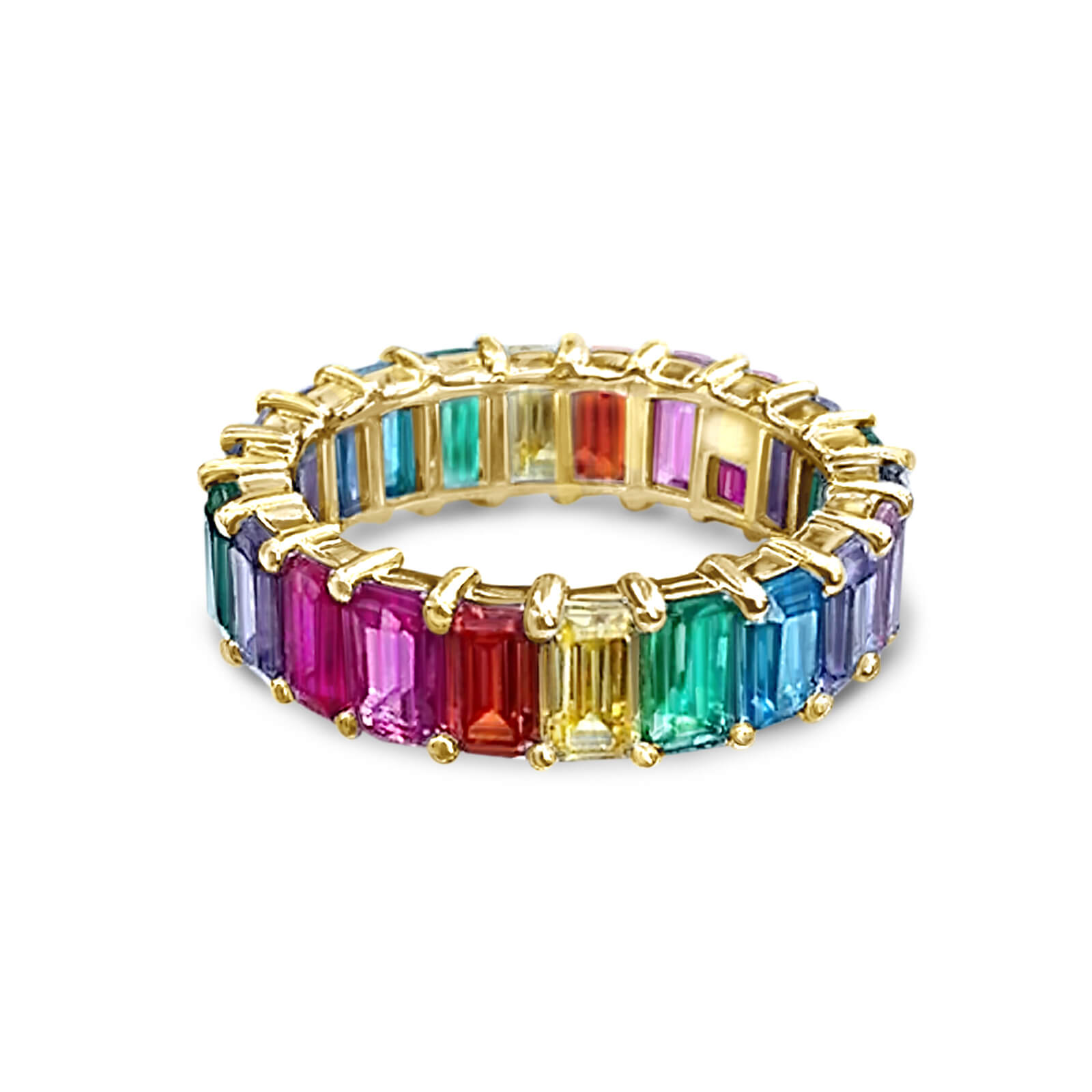 Ring Rainbow 18K Gold | Aquae Jewels