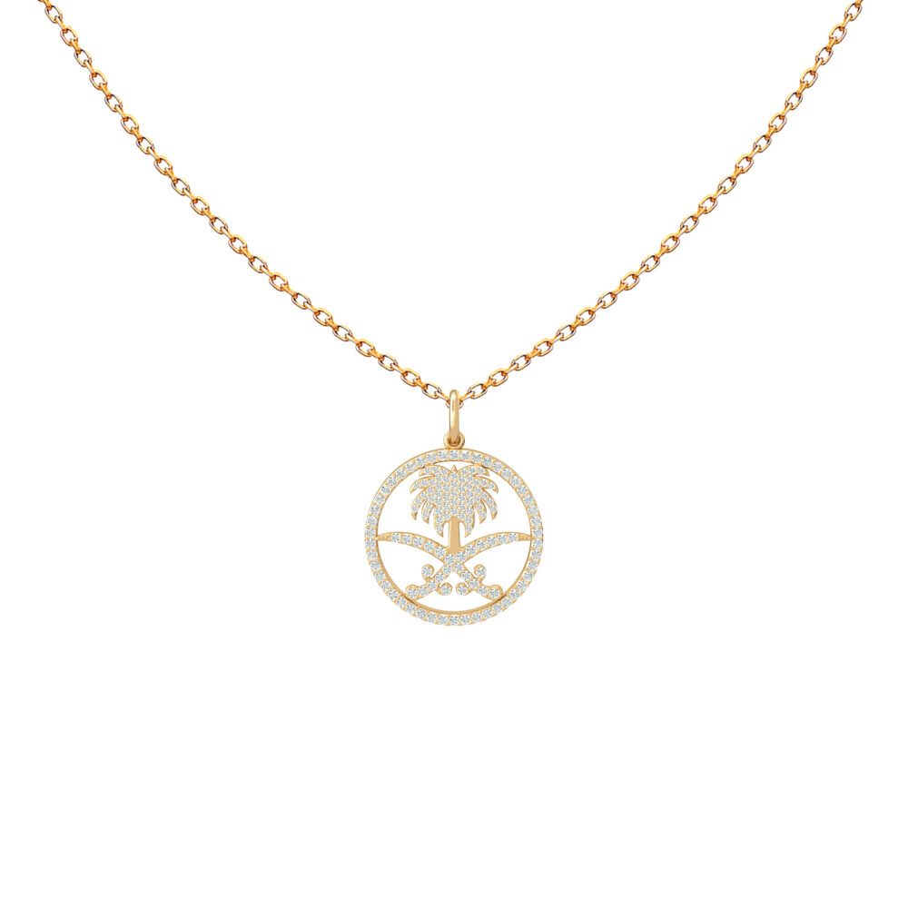 Saudi-Arabien Diamanten Kreis Halskette Y