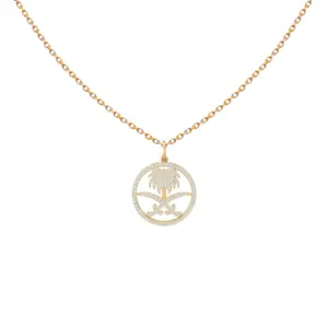 Saudi-Arabien Diamanten Kreis Halskette