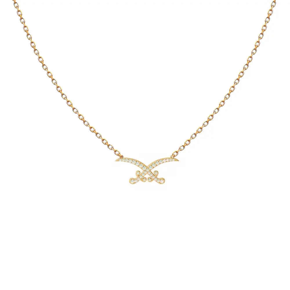 Saudi-Arabien-Symbol-Halskette-Y