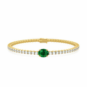 BRACCIALE TENNIS SCARLETT OVALE