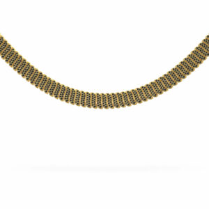 COLLAR BORDADO DIAMANTES NEGROS