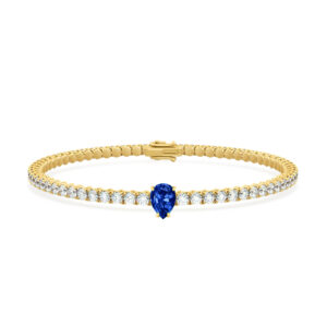 BRACELET TENNIS PEAR PREC STONES