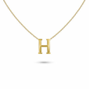 COLLANA LETTERA ORO PIENO
