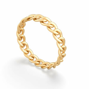 Ring Chain Essential Full 18K Gold | Aquae Jewels