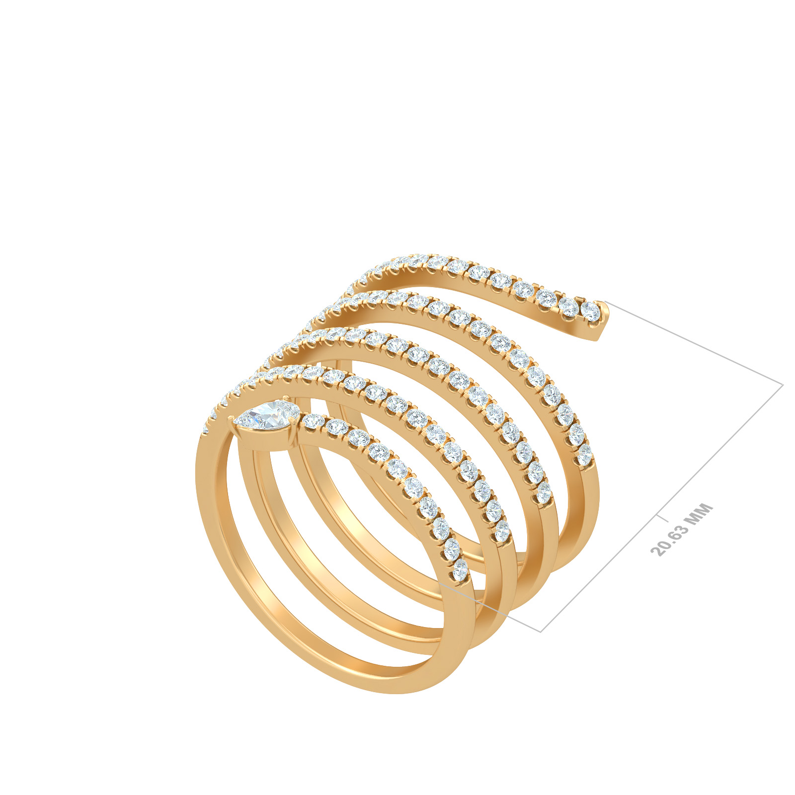 Bague acier par boite de 36 pièces