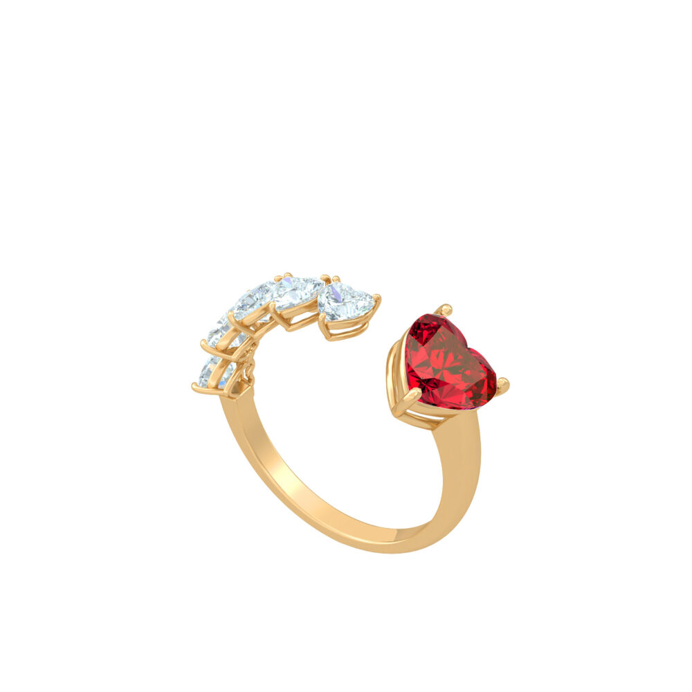 Ring Herzen RUBY Y