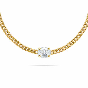 CHOKER CUBAN LINK BELLA OVAL