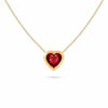 NECKLACE HEART PRECIOUS STONES
