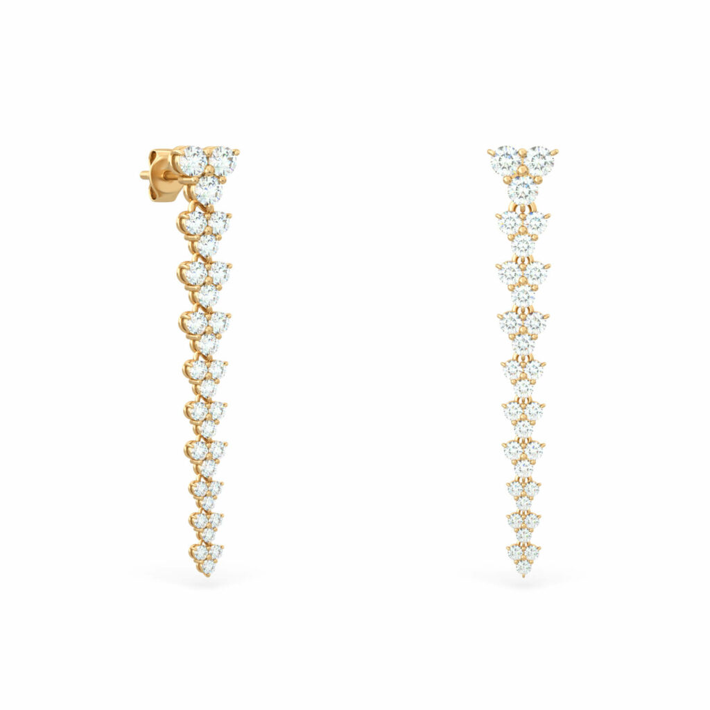 Boucles d'oreilles diamant fleuri-gala-long-18k-or-et-diamants