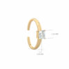 Solitär-Diamant-Ohrring-Quadrat-Solitaire-Ohrring-18k-Gold
