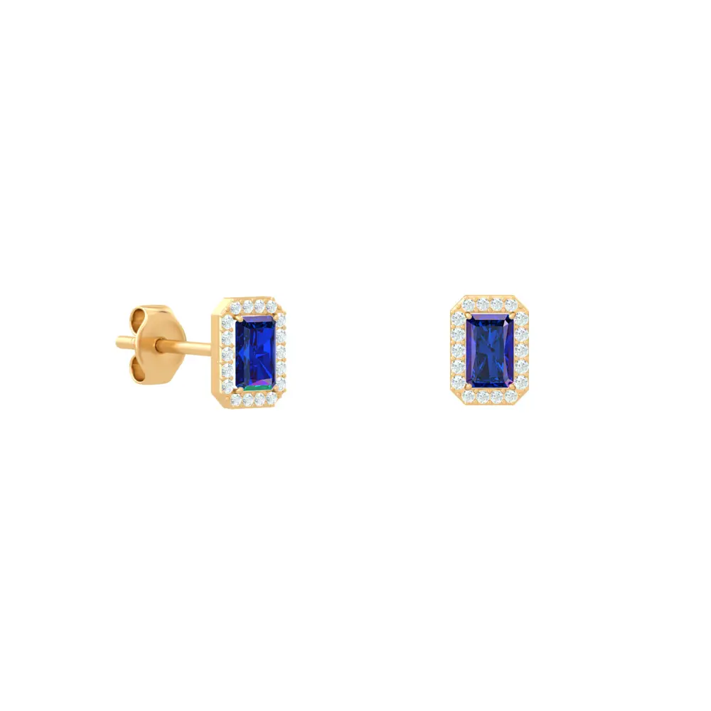 Earrings Stud Cleopatra PAIR SAPPHIRE Y