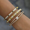 braccialetto-fiore di diamanti bianchi-joyful-18k-oro
