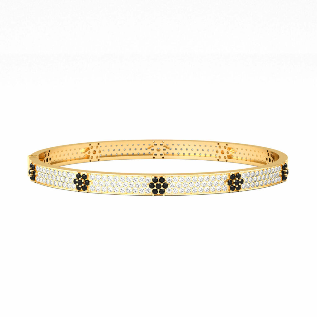 braccialetto-fiore di diamanti bianchi-joyful-18k-oro