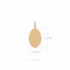 Charm Oval Solitaire 18K Gold and Diamonds