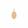 Charm Oval Solitaire 18K Gold and Diamonds